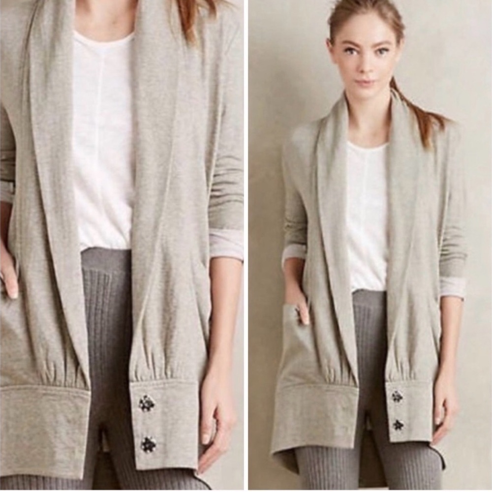 ANTHROPOLOGIE PURE + GOOD Cardigan Size Medium - Picture 1 of 15